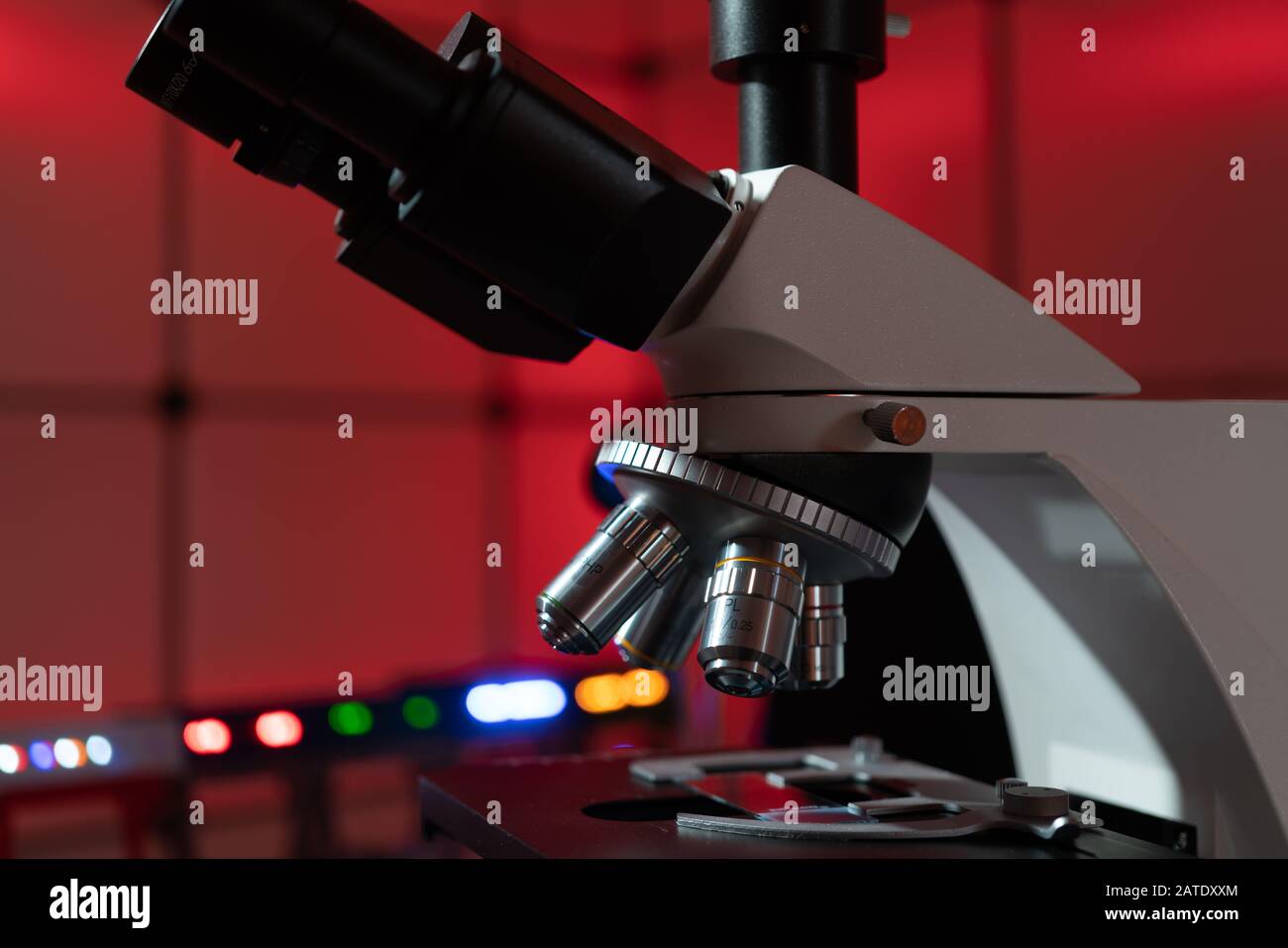 professional microscope in biological laboratory Stock Photo Alamy