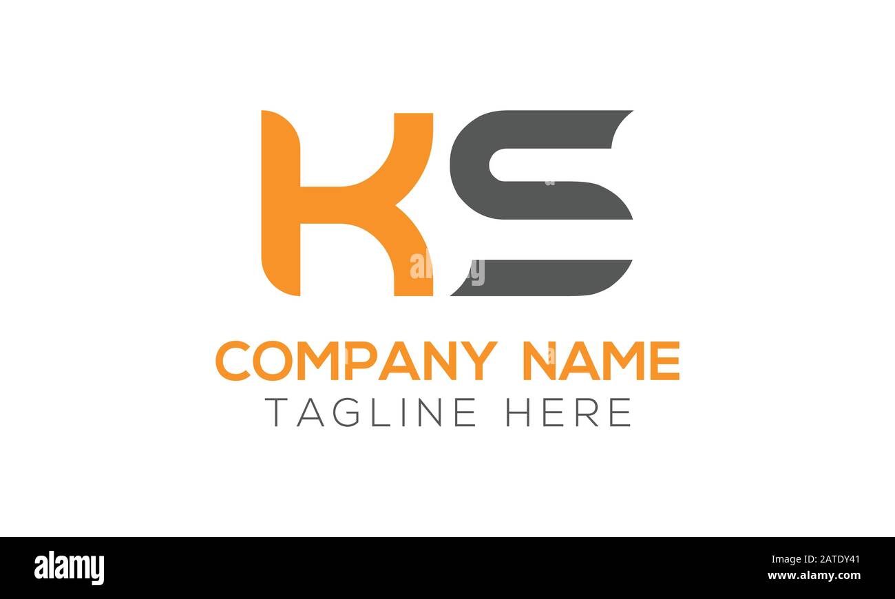Initial ALphabet KS Logo Design vector Template. Abstract Letter KS ...