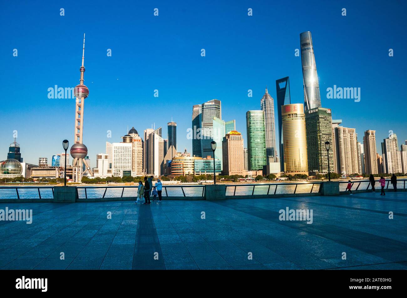Walkway pudong shanghai china hi-res stock photography and images - Alamy