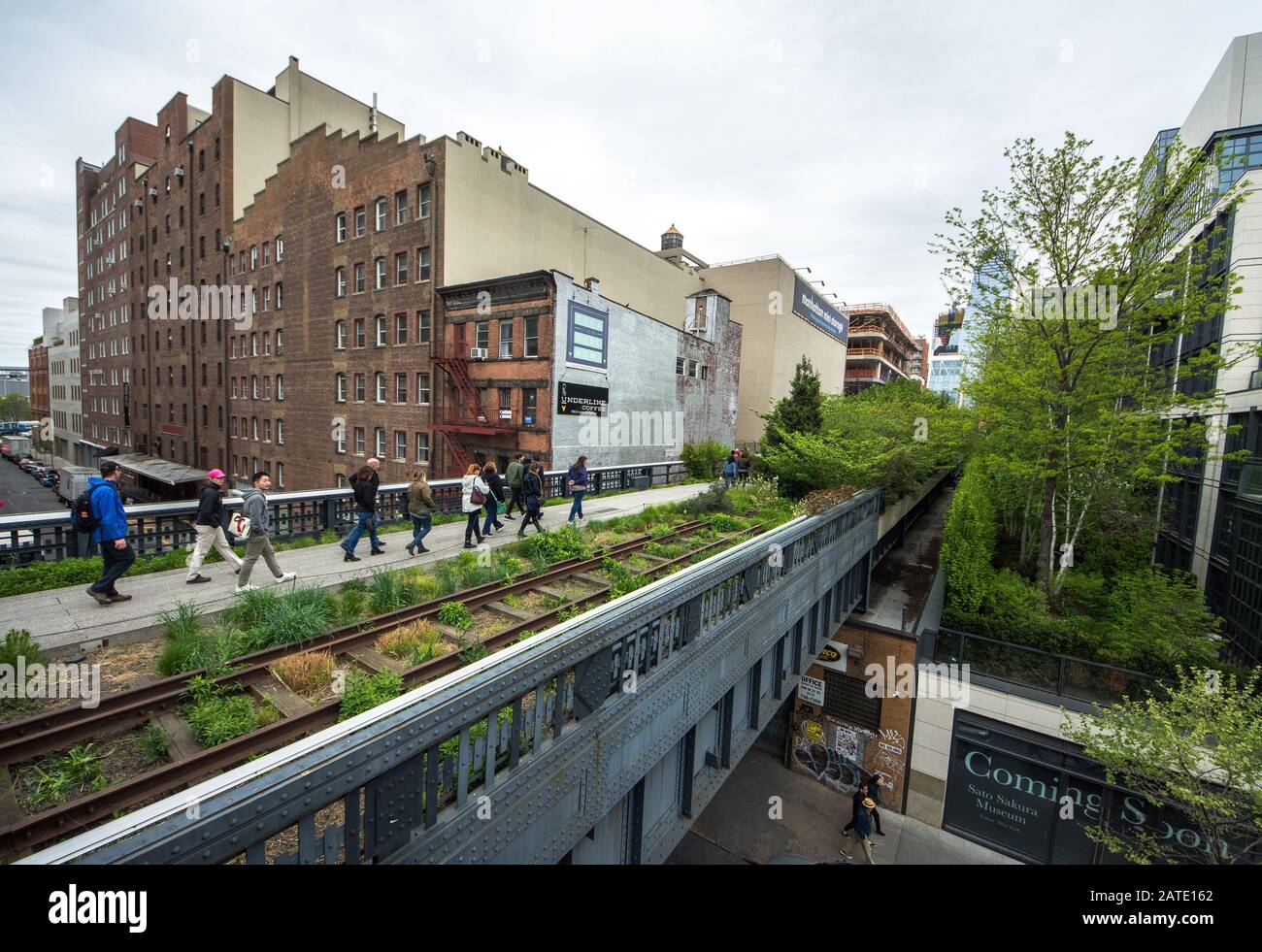 HIgh Line. Urban public park on an historic freight rail line, New York