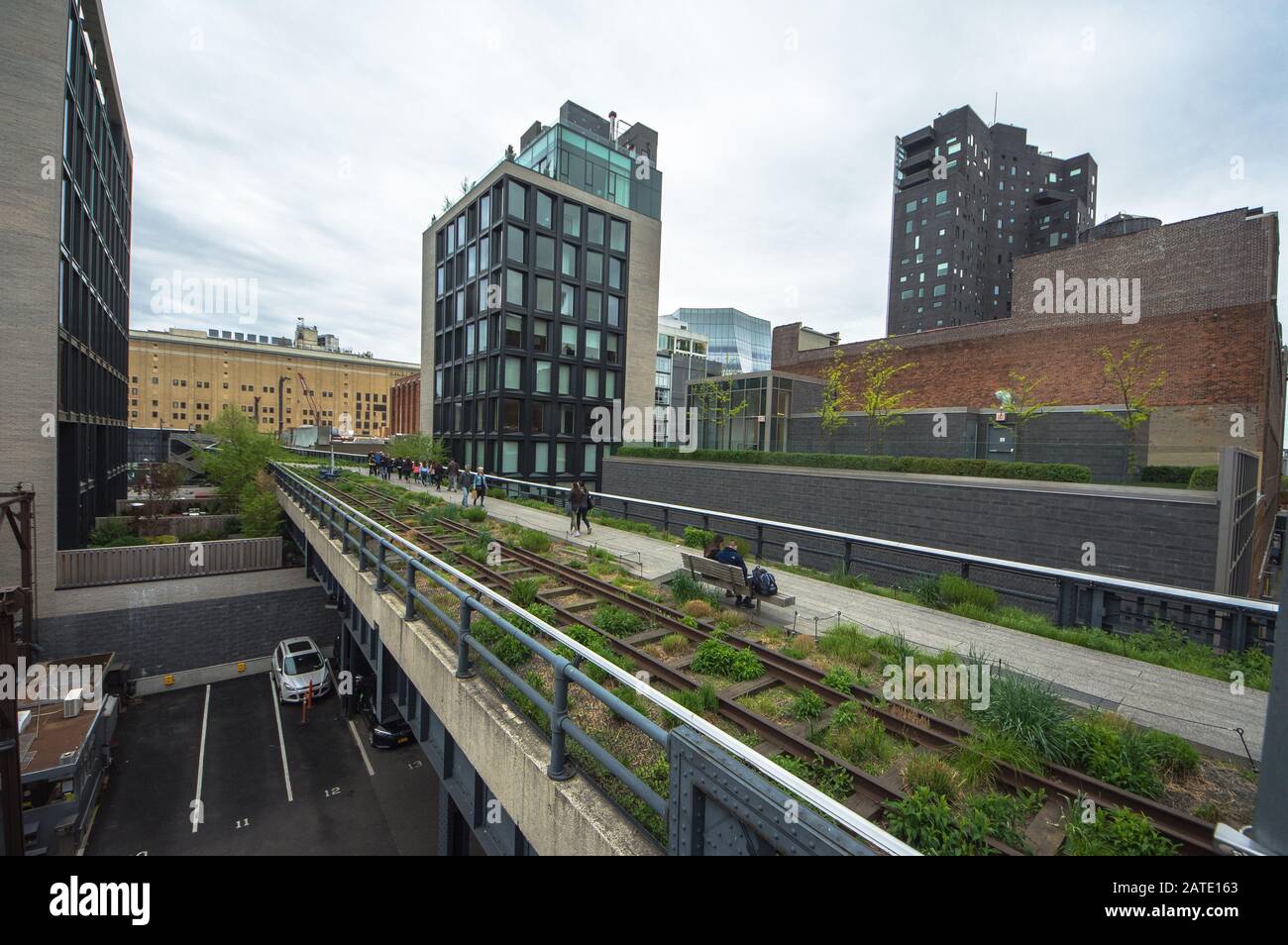 HIgh Line. Urban public park on an historic freight rail line, New York