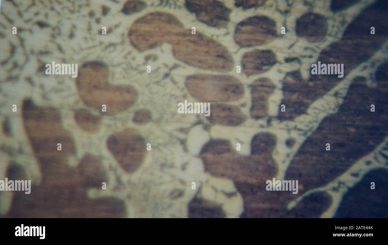 metallurgical micrograph of copper / silver alloy braze material