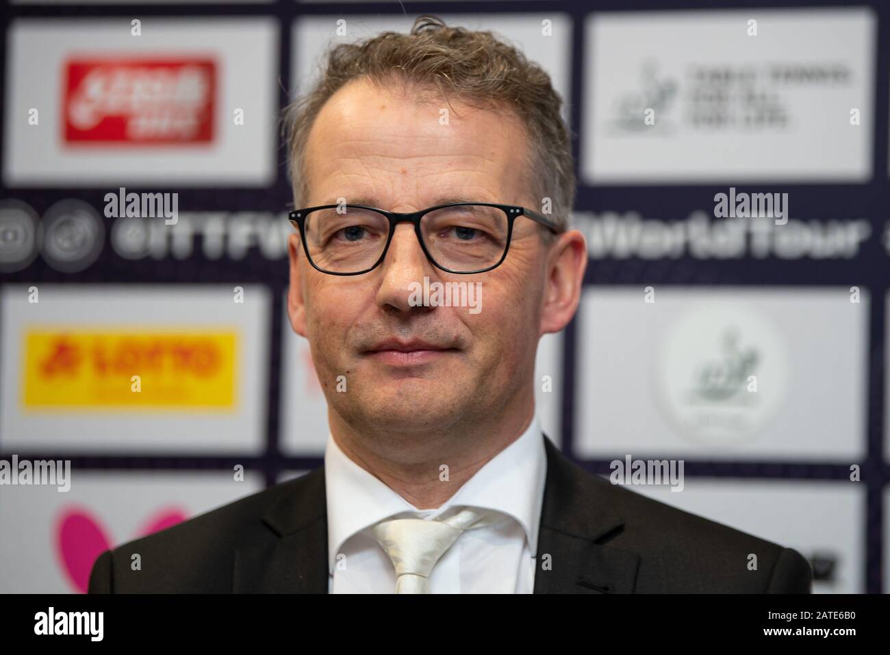 Magdeburg, Germany. 02nd Feb, 2020. Table tennis German Open. Michael