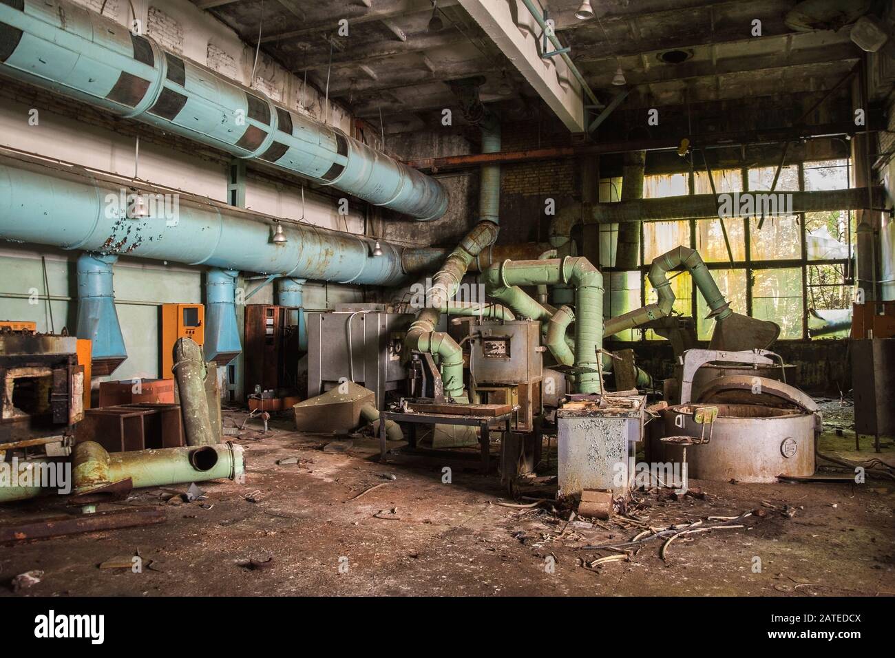 Former Jupiter factory in Pripyat, the ghost town in the Chernobyl ...