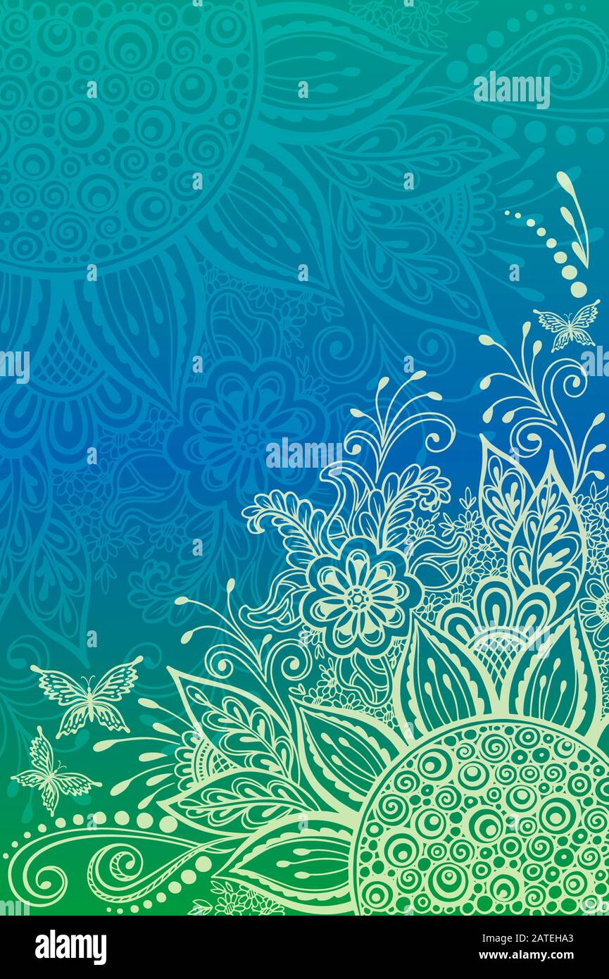 Backgrounds with Floral Pattern Stock Vector