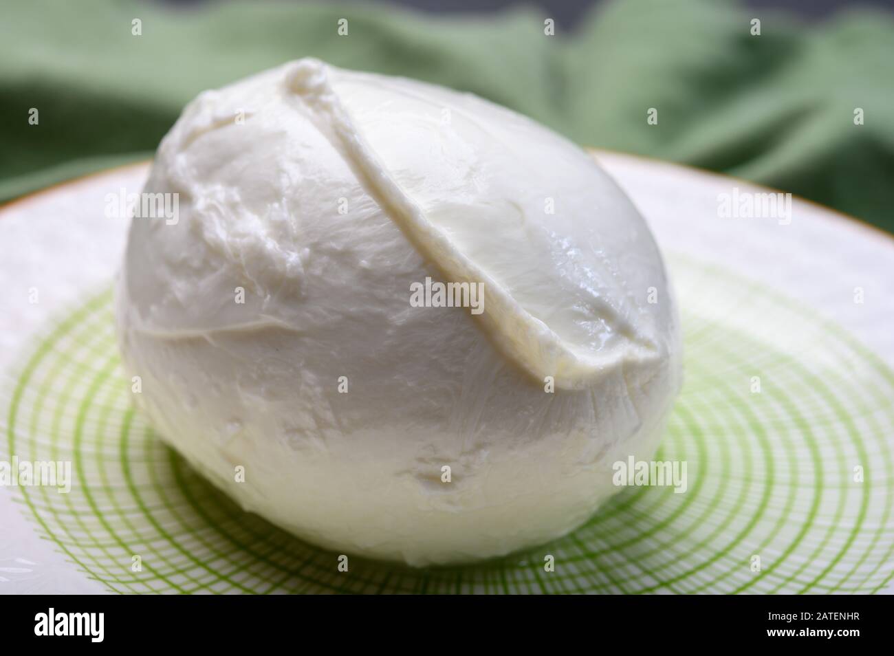 Cheese collection, soft white Italian mozzarella di bufala campana close up  Stock Photo - Alamy