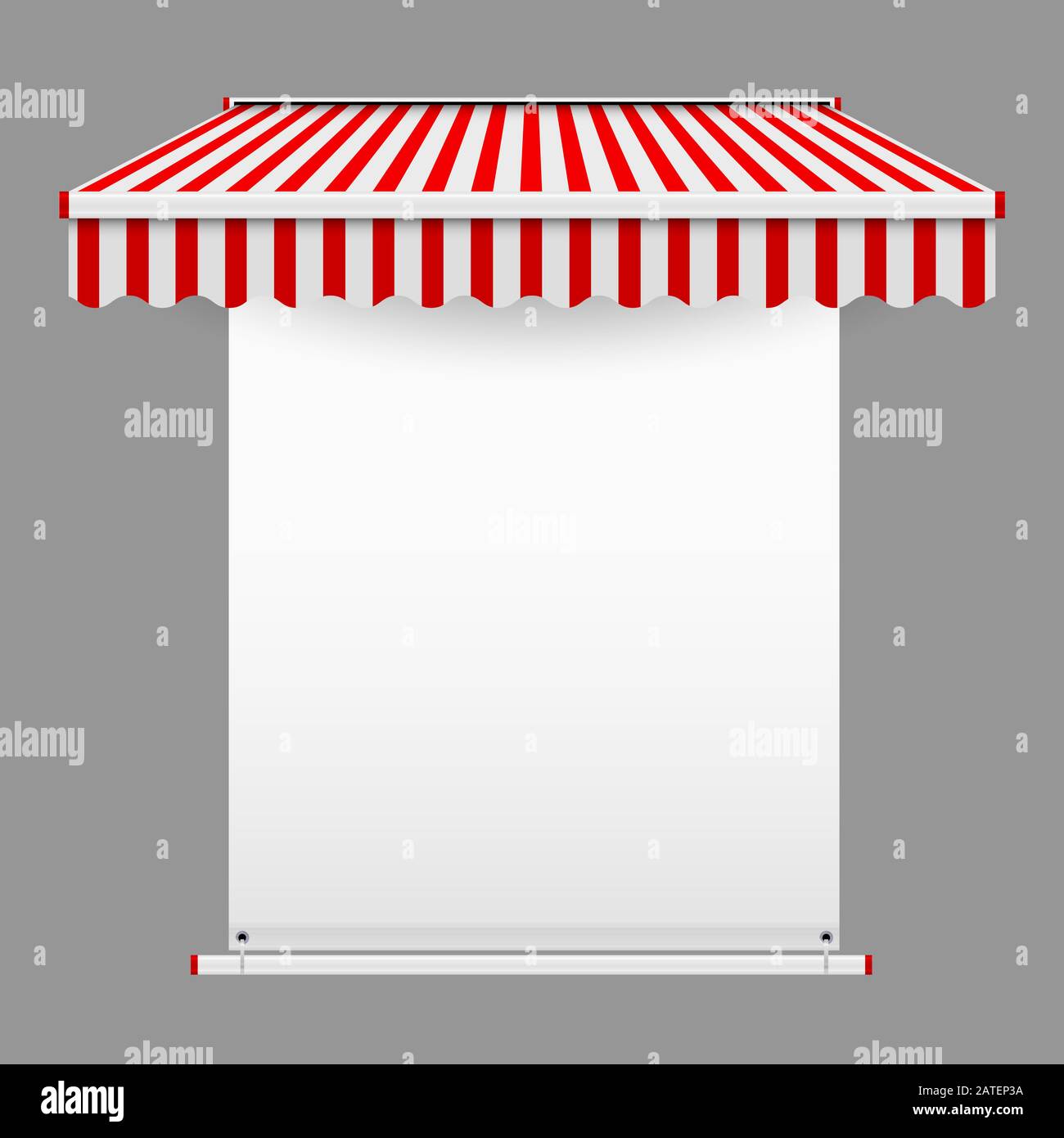 Announcement Textile Banner With Grommets Mockup Commercial