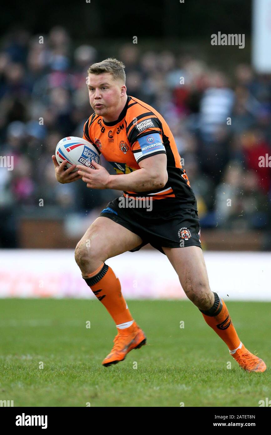 Castleford Tigers Adam Milner during the Betfred Super League match at Emerald Headingley Stadium, Leeds. Stock Photo