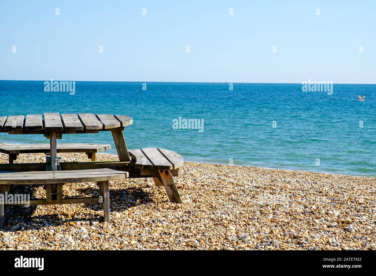 Beach Picnic Table High Resolution Stock Photography And Images Alamy