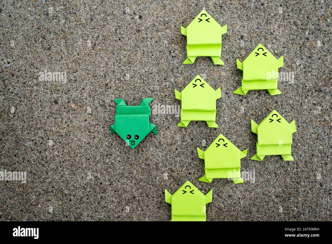 Being different, unique or special concept Stock Photo
