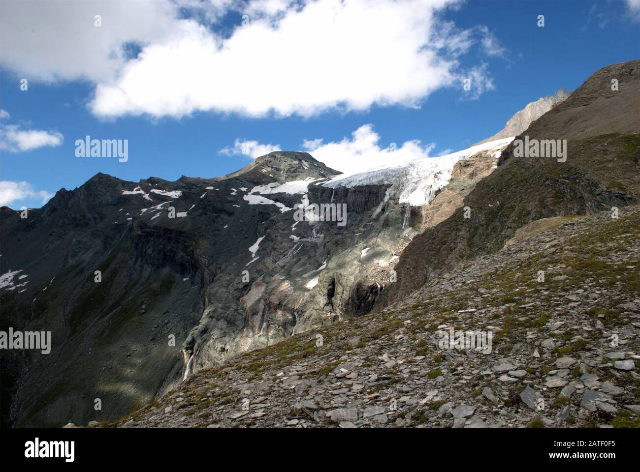 the Grossglockner glacier trips melting Stock Photo