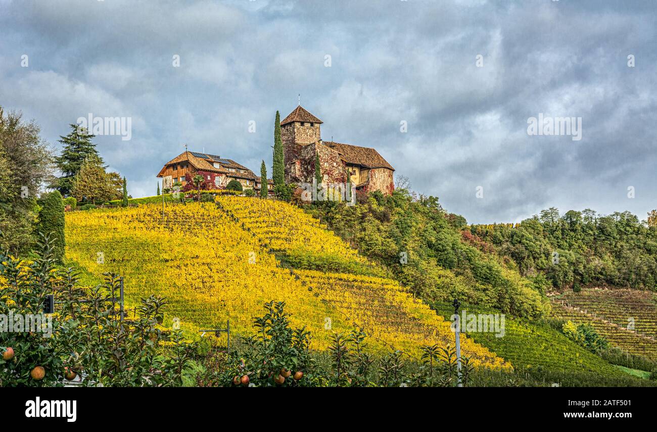 Warth castle in South Tyrol, northern Italy. Stock Photo