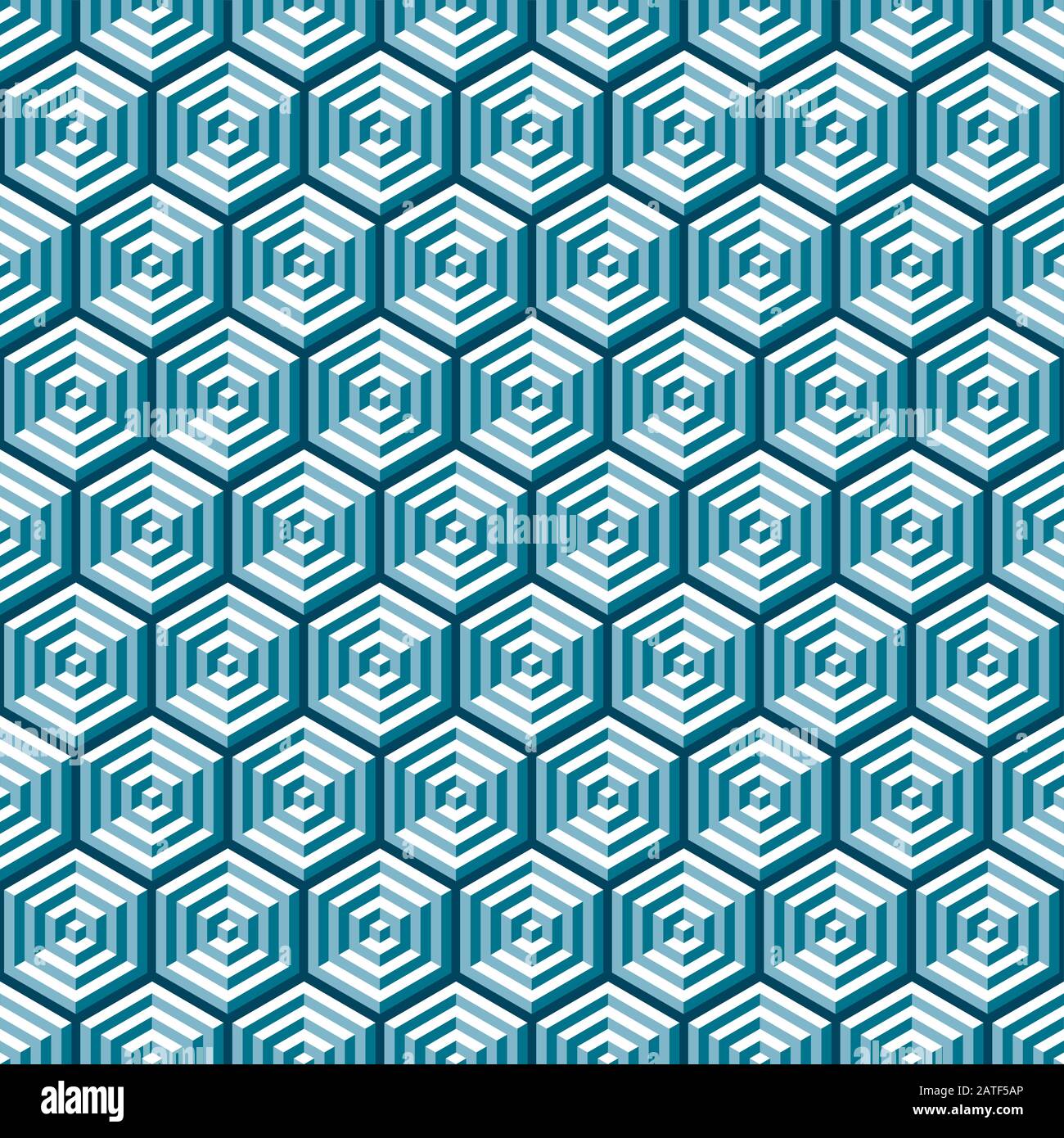 Seamless Abstract Geometric Optical Illusion Pattern Stock Vector