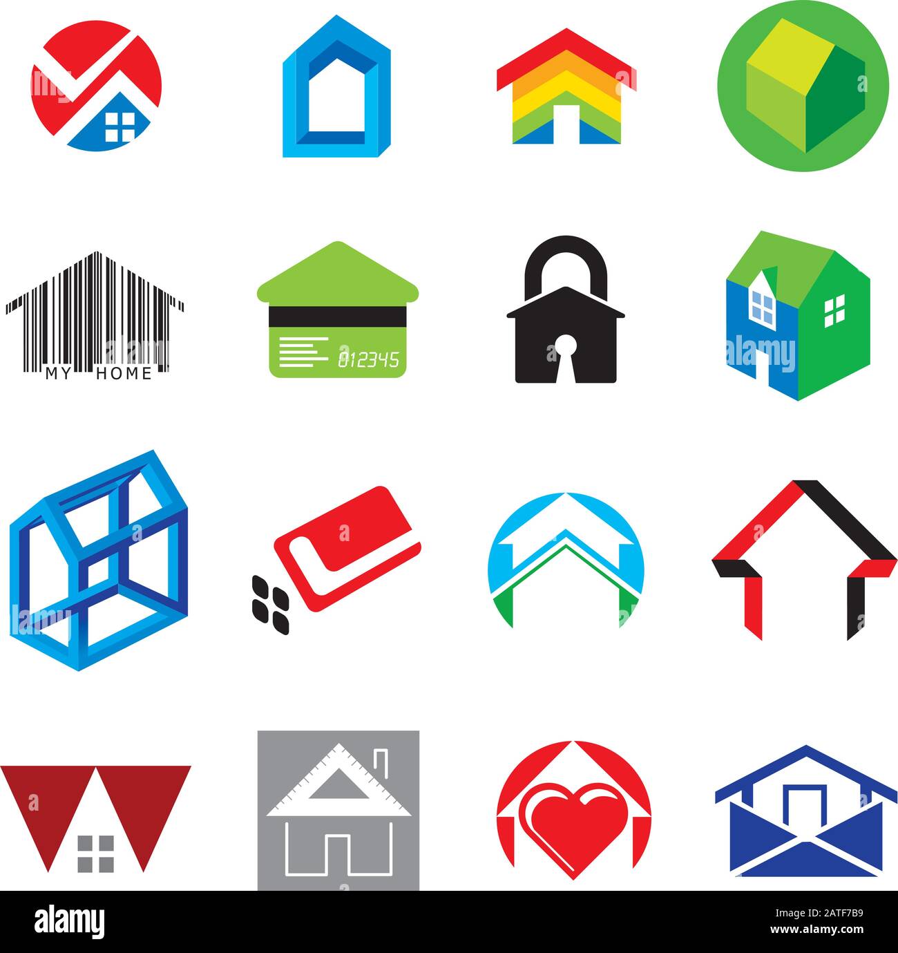 Set of House and Home Concept Icons Stock Vector Image & Art - Alamy