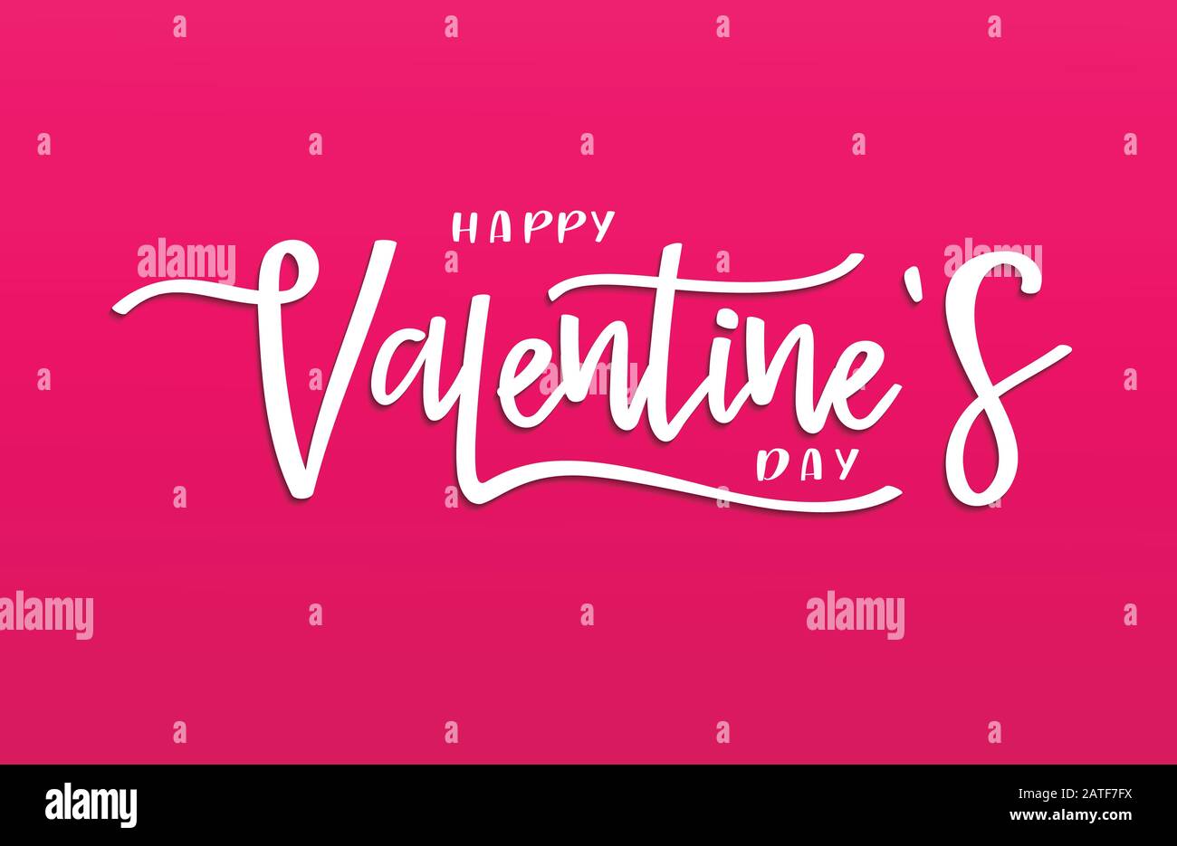 Happy Valentine day vector, Hand Drawing Vector Lettering design illustration, romantic quote postcard, card, invitation, banner template Stock Vector