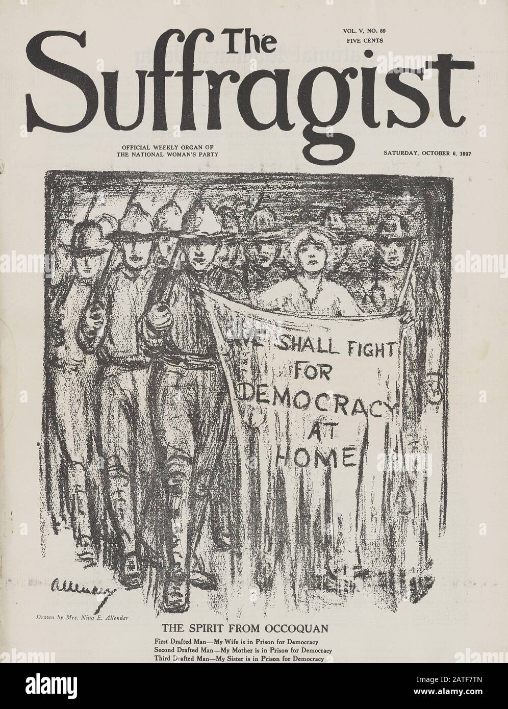 The Suffragist 28 - Women's suffrage in the United States 1840' 1920' Stock Photo