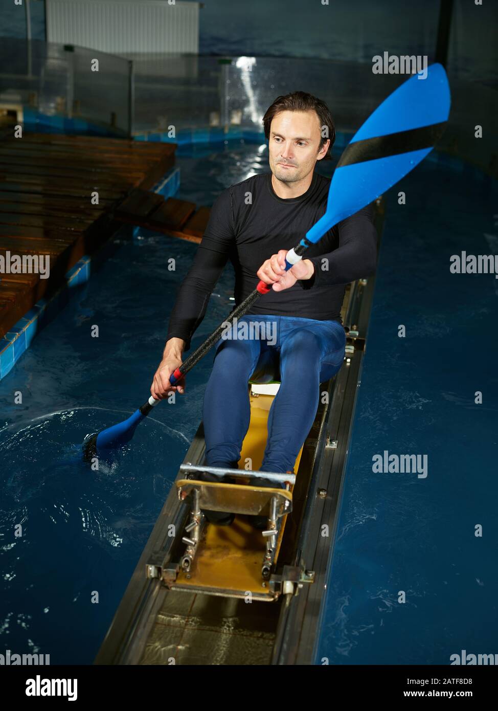 Swimming training machine hi-res stock photography and images - Alamy