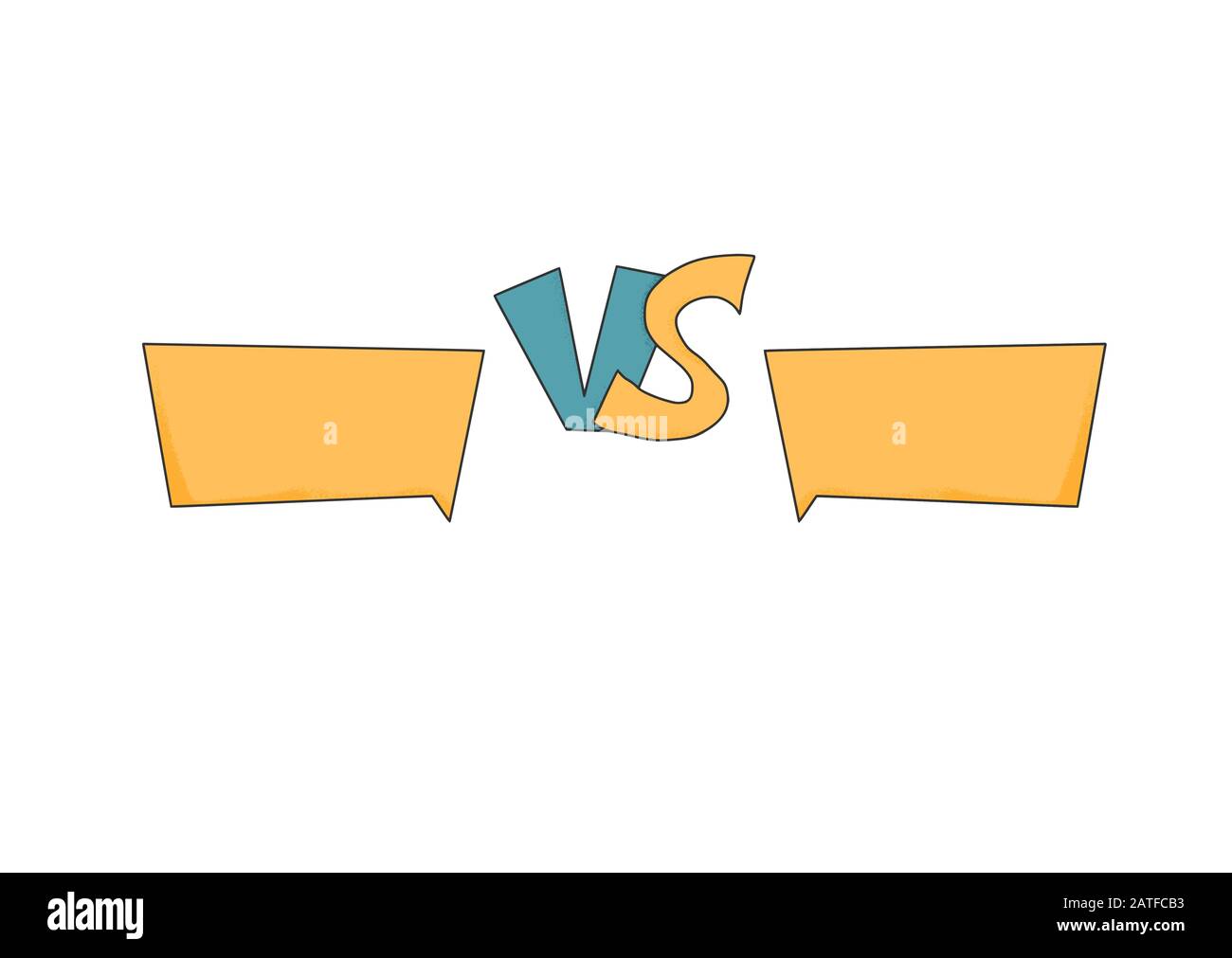 Versus sign with copy space. VS screen. Decorative battle cover with ...