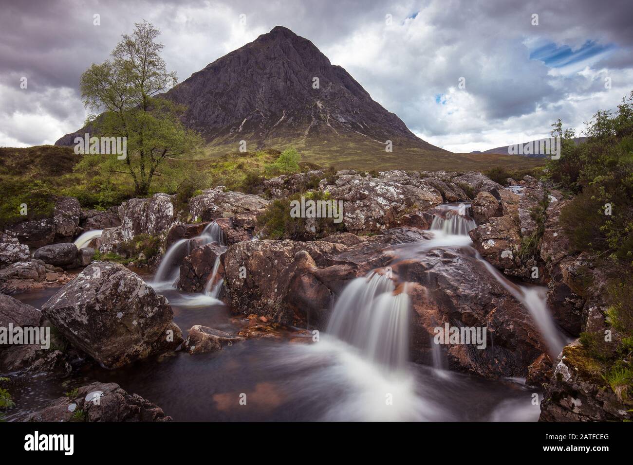 The beautiful Glen Etive in Scotland... Stock Photo