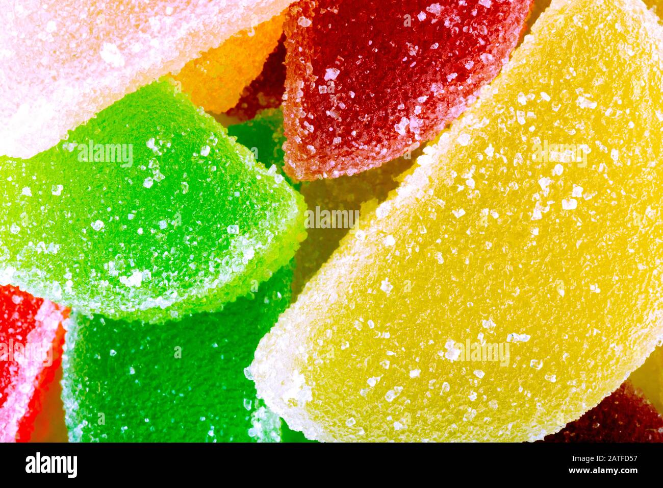 jelly sugar candies, close-up background Stock Photo - Alamy