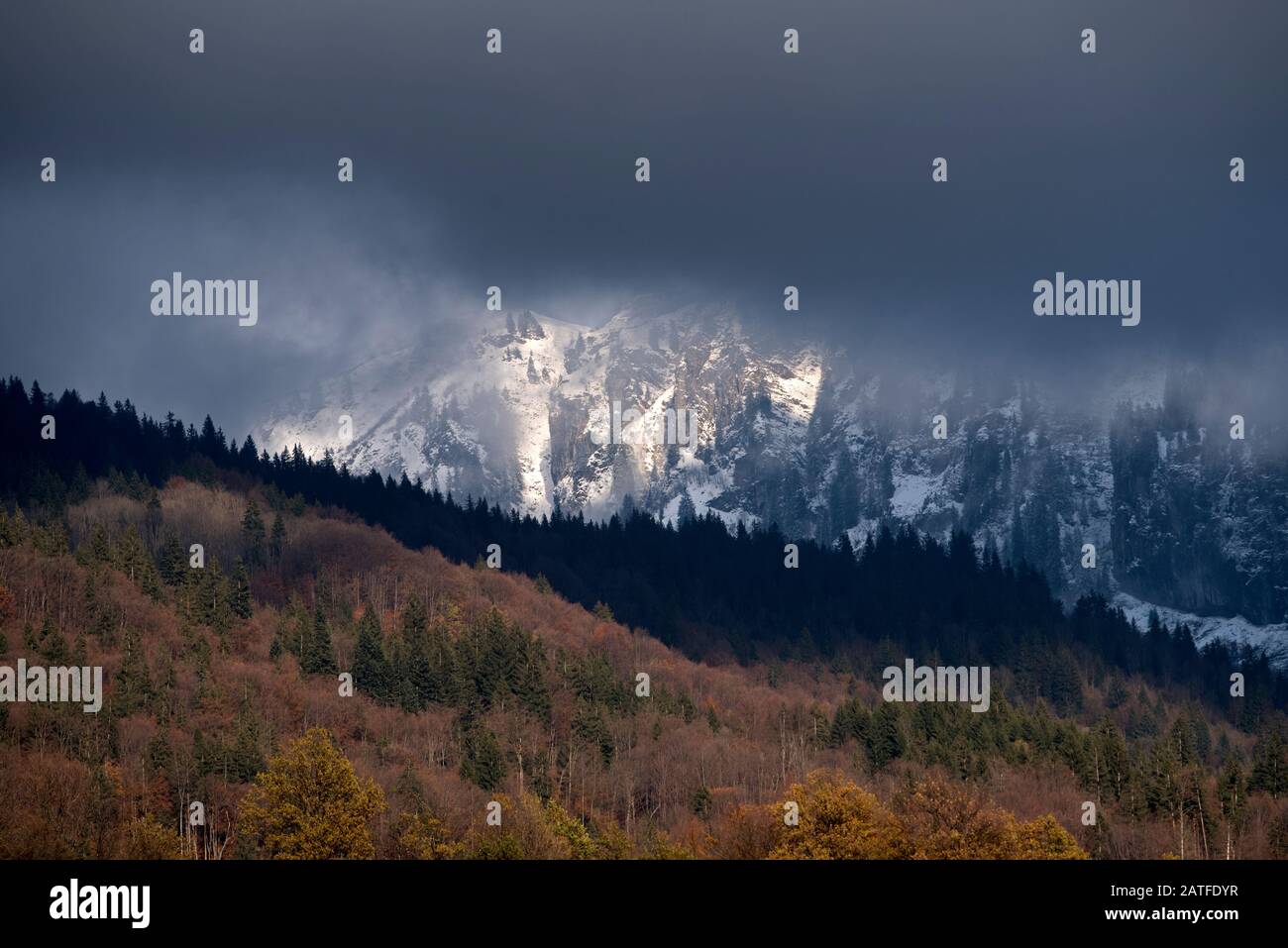France, Haute-Savoie (74), Alps, Passy, Massif of Pormenaz Stock Photo