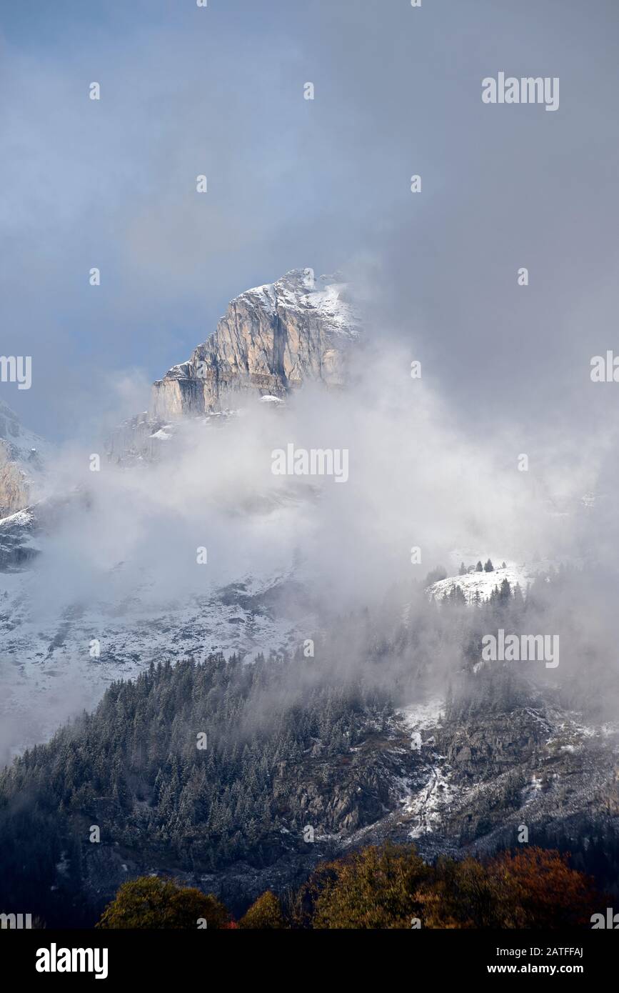 France, Haute-Savoie (74), Alps, Passy, Tete du Colloney Stock Photo