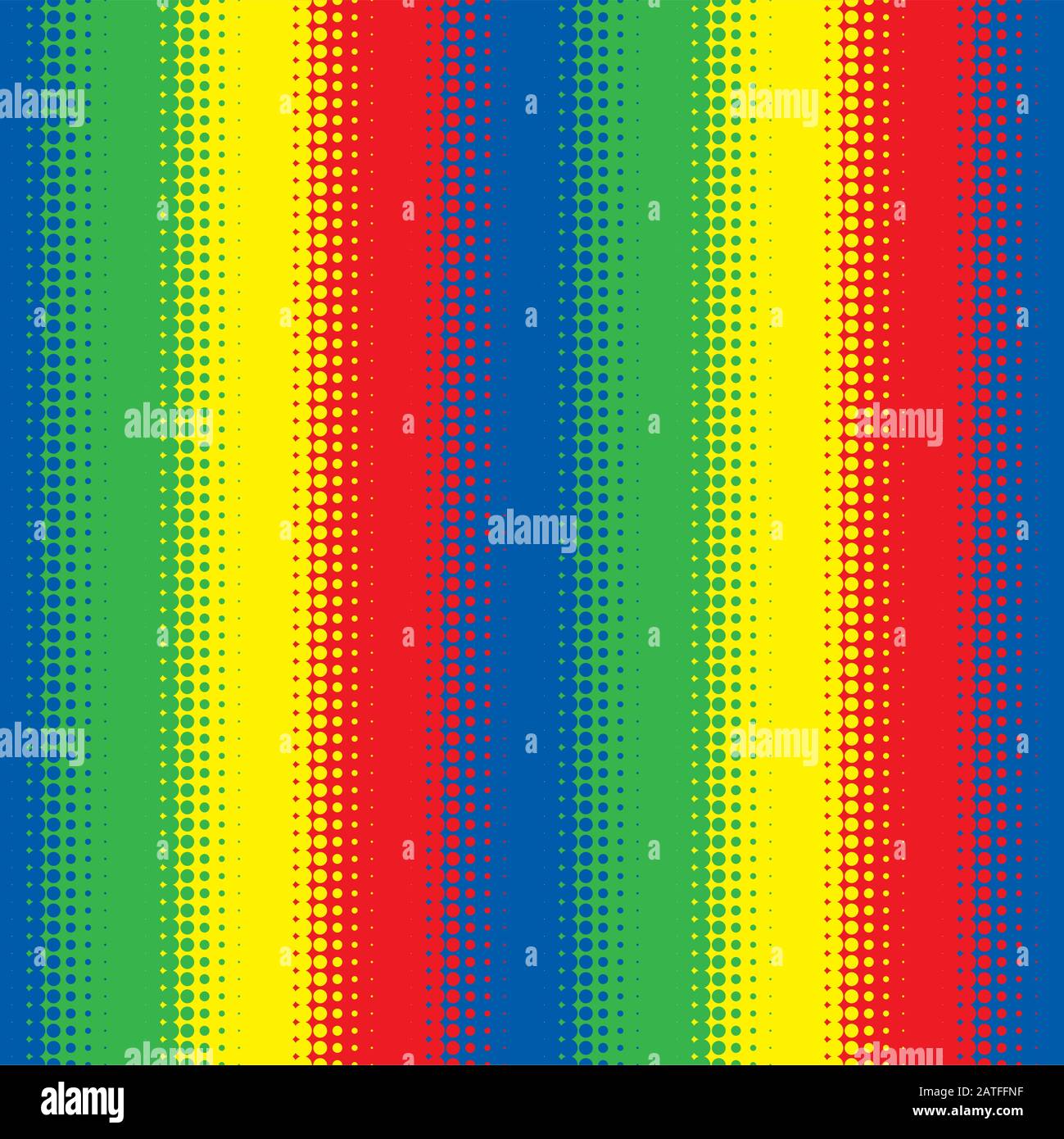 Seamless Colourful Halftone Pattern Stripe Background Wallpaper Stock Vector