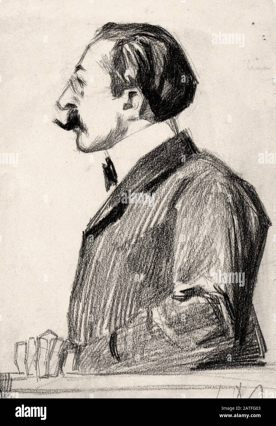 The Dreyfus Affair 1894-1906 -   Louis Dreyfus  - court drawing Stock Photo