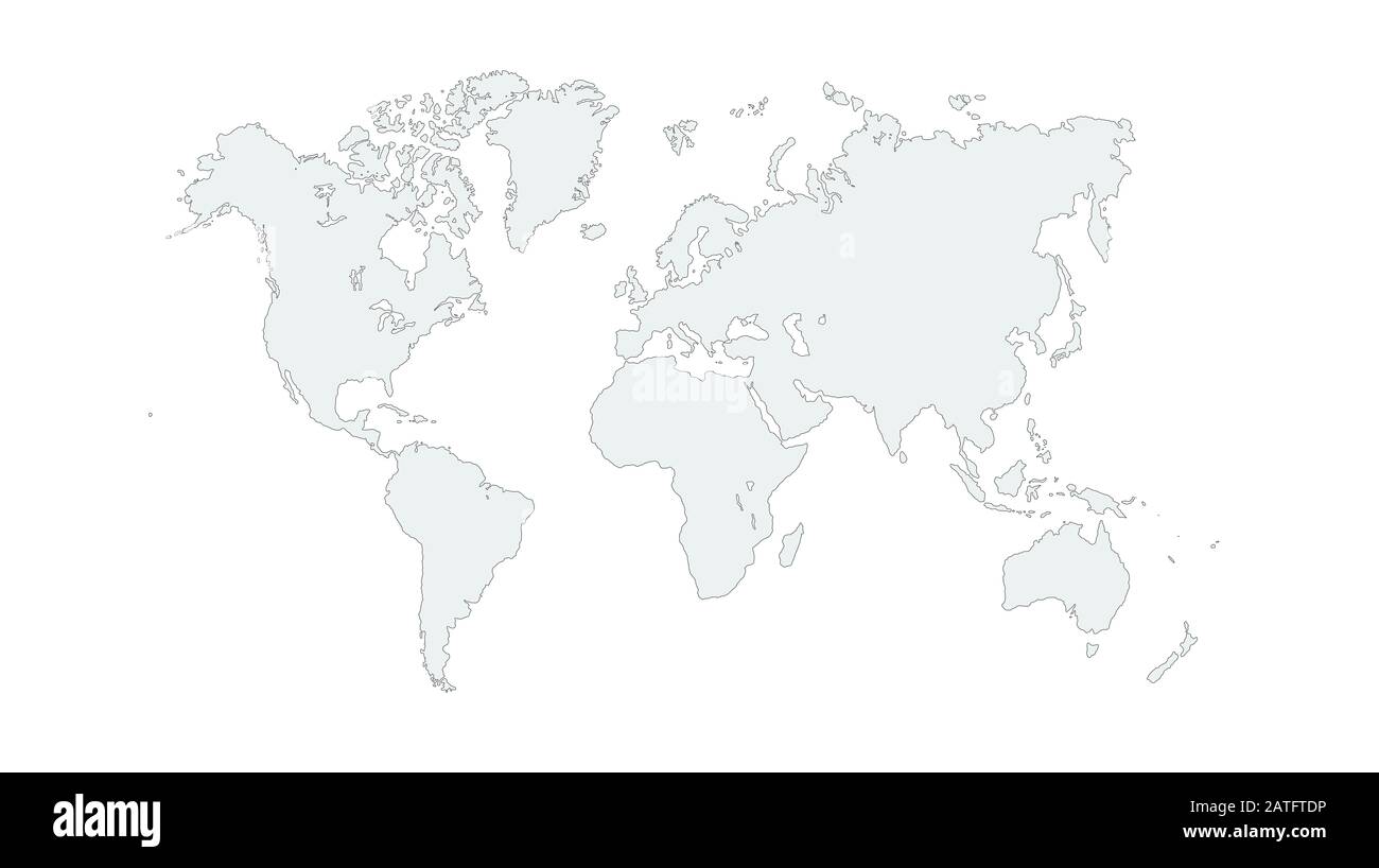 World Map Silhouette Cut Out Stock Images & Pictures - Alamy
