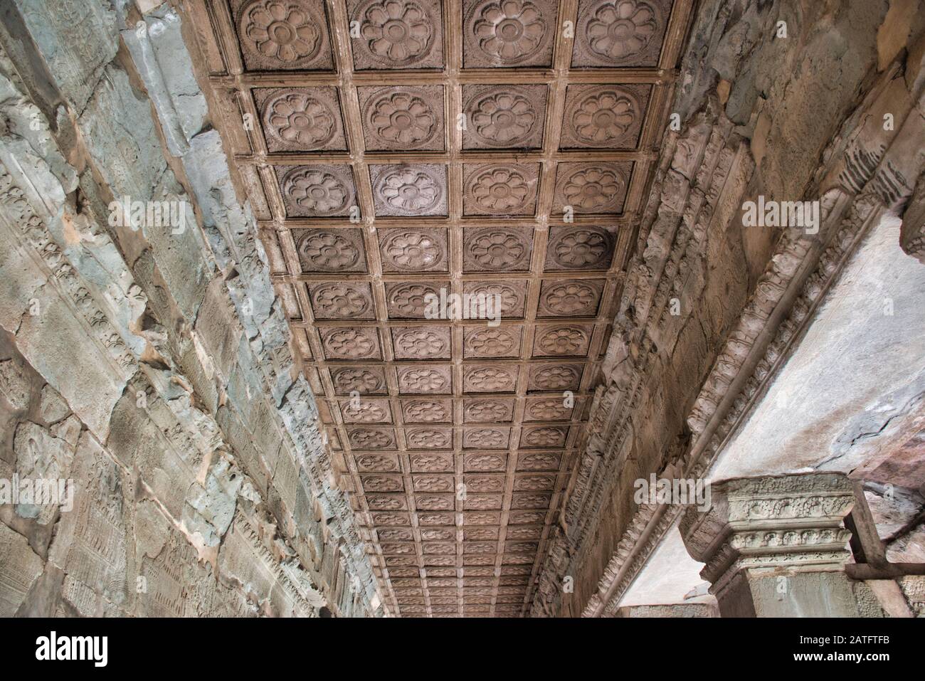 Angkor Wat in Siem Reap,Cambodia is the largest religious monument in