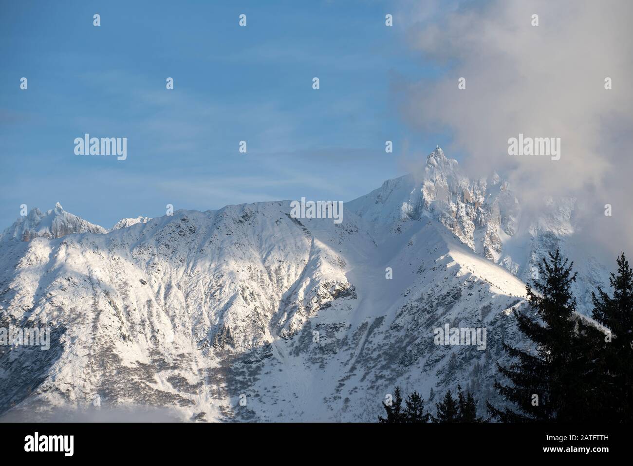 France, Haute-Savoie (74), Alps, Aiguille du Midi (3842 m) Stock Photo