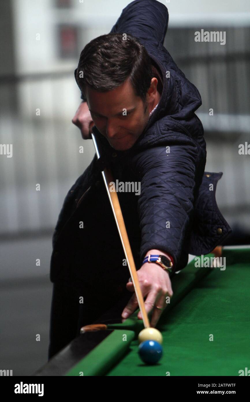 Alex Jones sporting new hair doo, playing Pool With Matt Baker before ...