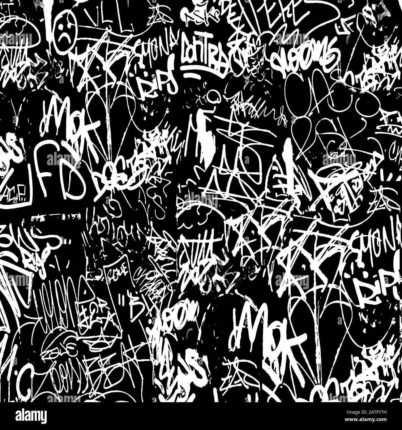 Black and white abstract collage graffiti texture background photo Stock  Photo - Alamy