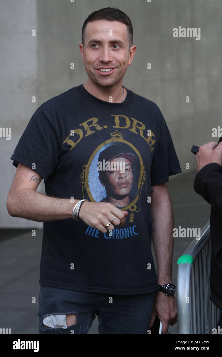 Nick Grimshaw Dr Dre tee shirt Stock Photo