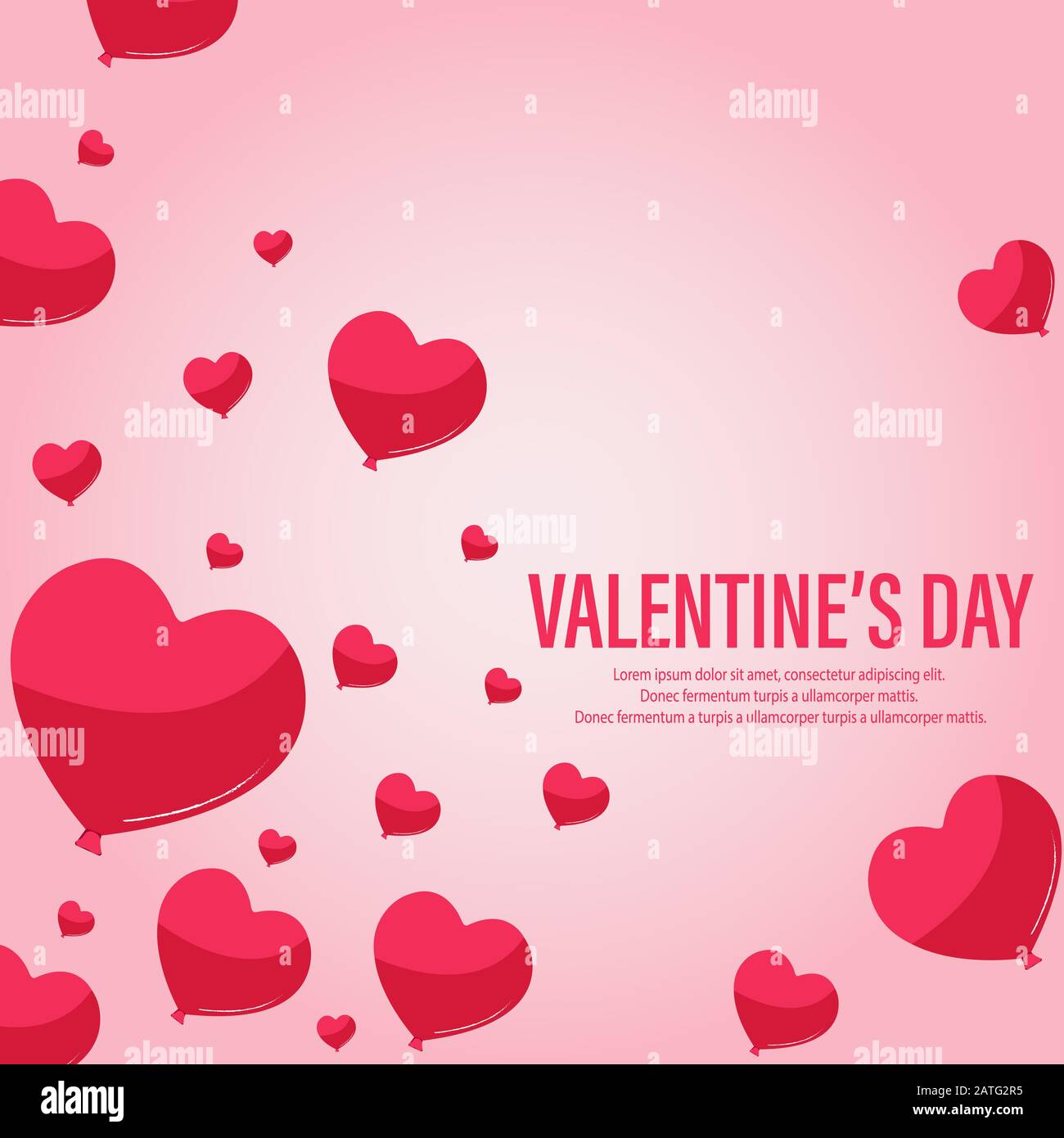 Valentines day sale background with red heart pattern. Vector ...