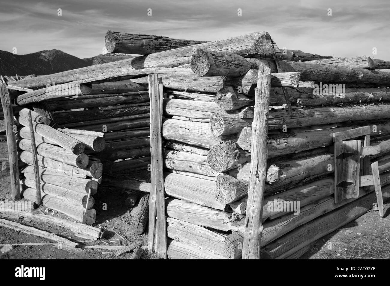 Old log house Stock Photo