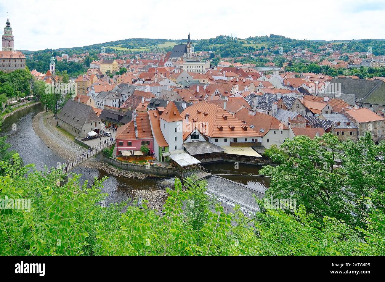 Is a town in the South Bohemian Region of the Czech Republic. Its historic centre, centred around the Český Krumlov Castle. Stock Photo