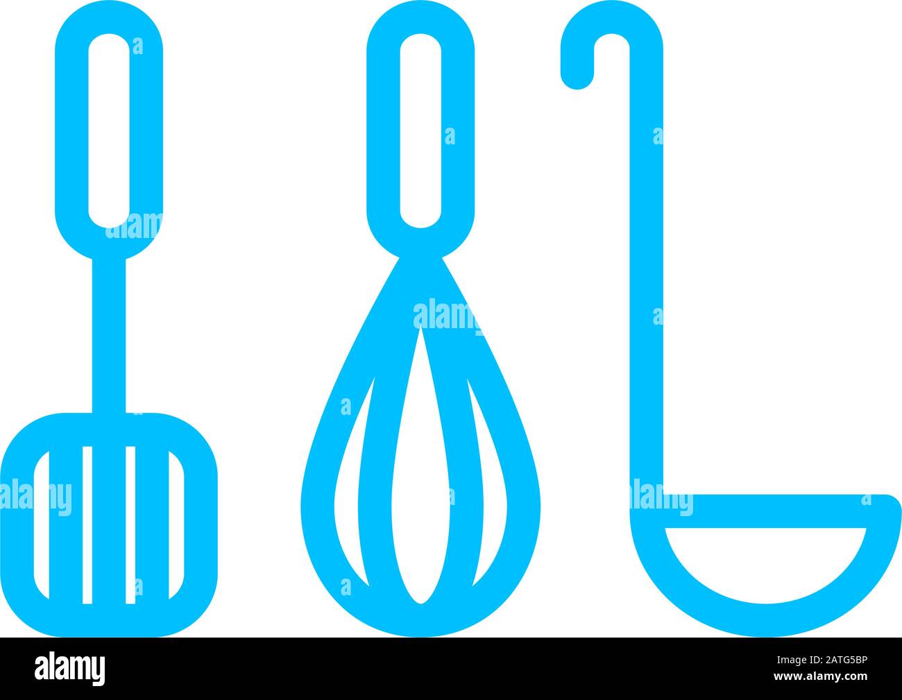 kitchen utensil icon vector template Stock Vector