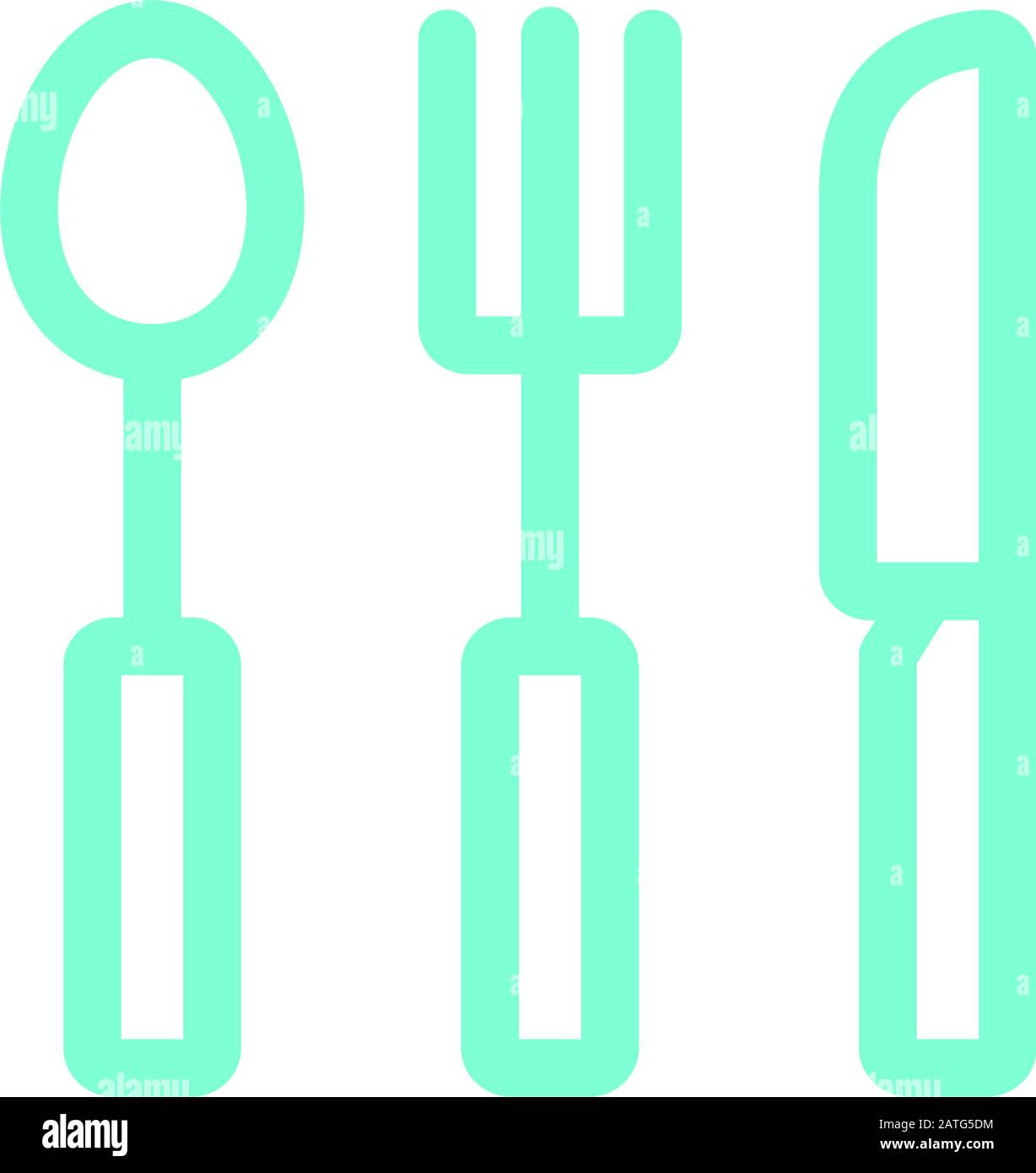 kitchen utensil icon vector template Stock Vector