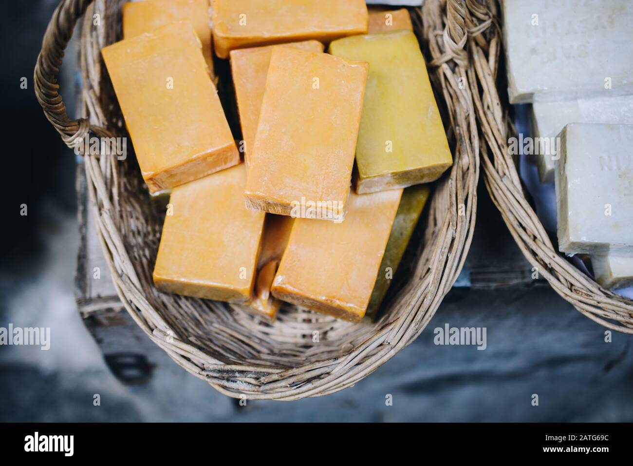 Ecofriendly exfoliating bars of soap for hair and body Stock Photo Alamy