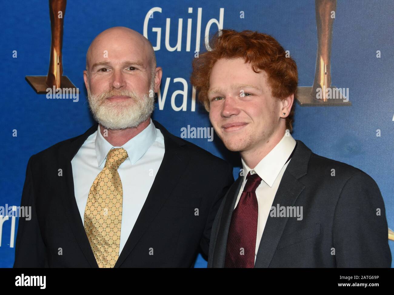 Beverly Hills, California, USA 1st February 2020 Writer David Hollander and actor Clay Hollander attend the 2020 Writers Guild Awards West Coast Ceremony on February 01, 2020 at The Beverly Hilton Hotel in Beverly Hills, California, USA. Photo by Barry King/Alamy Stock Photo Stock Photo