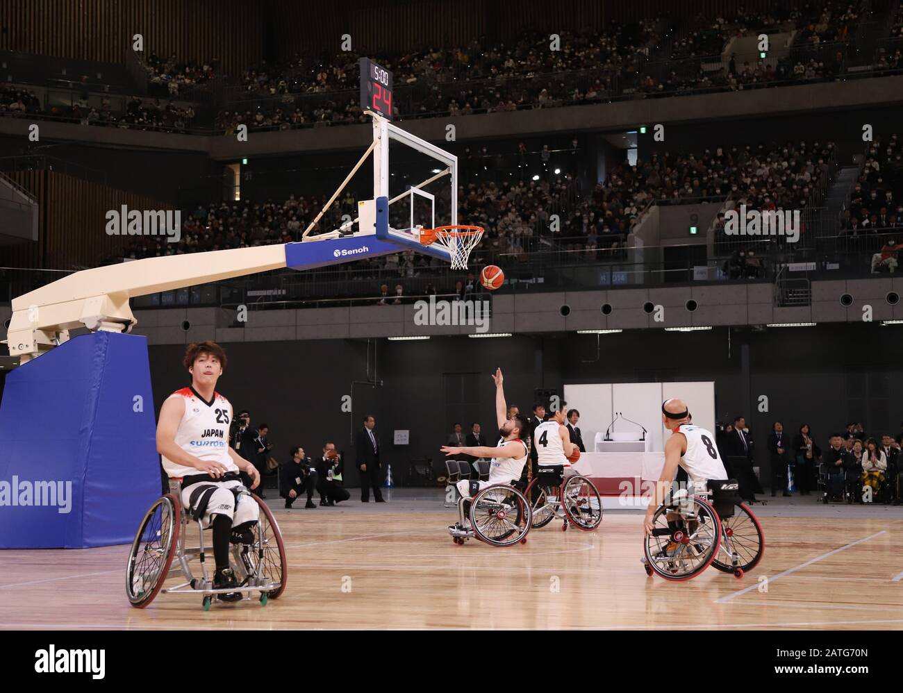 Tokyo, Japan. 2nd Feb, 2020. Japanese wheelchair basketball team