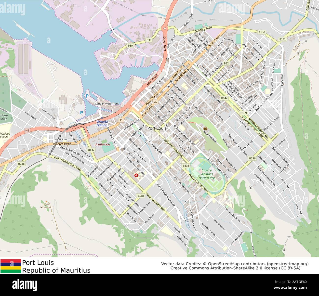 Map Of Port Louis Streets Mauritius Port Louis,Mauritius,Indian Ocean Stock Vector Image & Art - Alamy