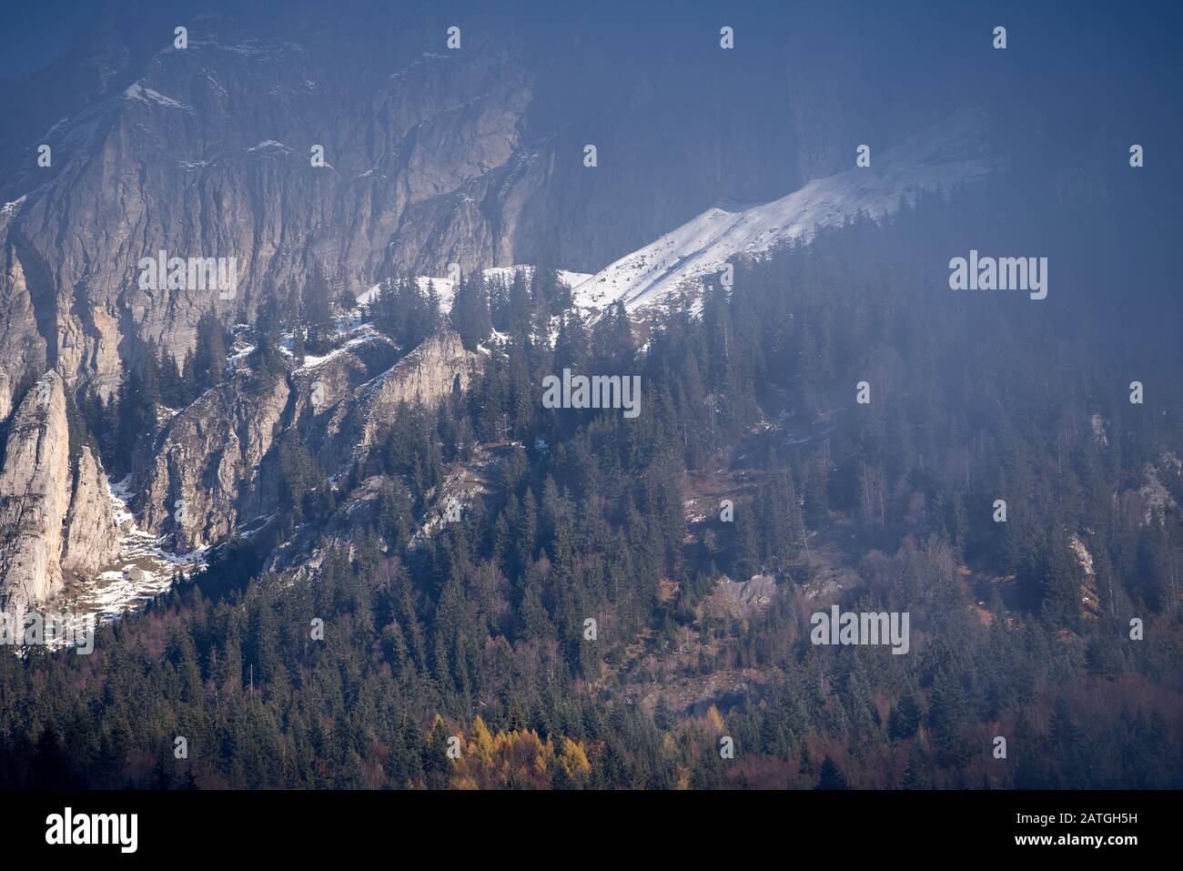 France, Haute-Savoie (74), Alps, mountains and clouds Stock Photo