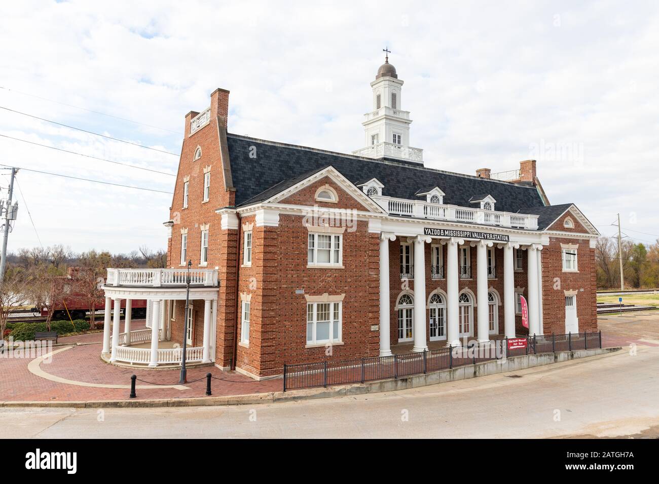 Mississippi vicksburg historic vicksburg depot hires stock photography