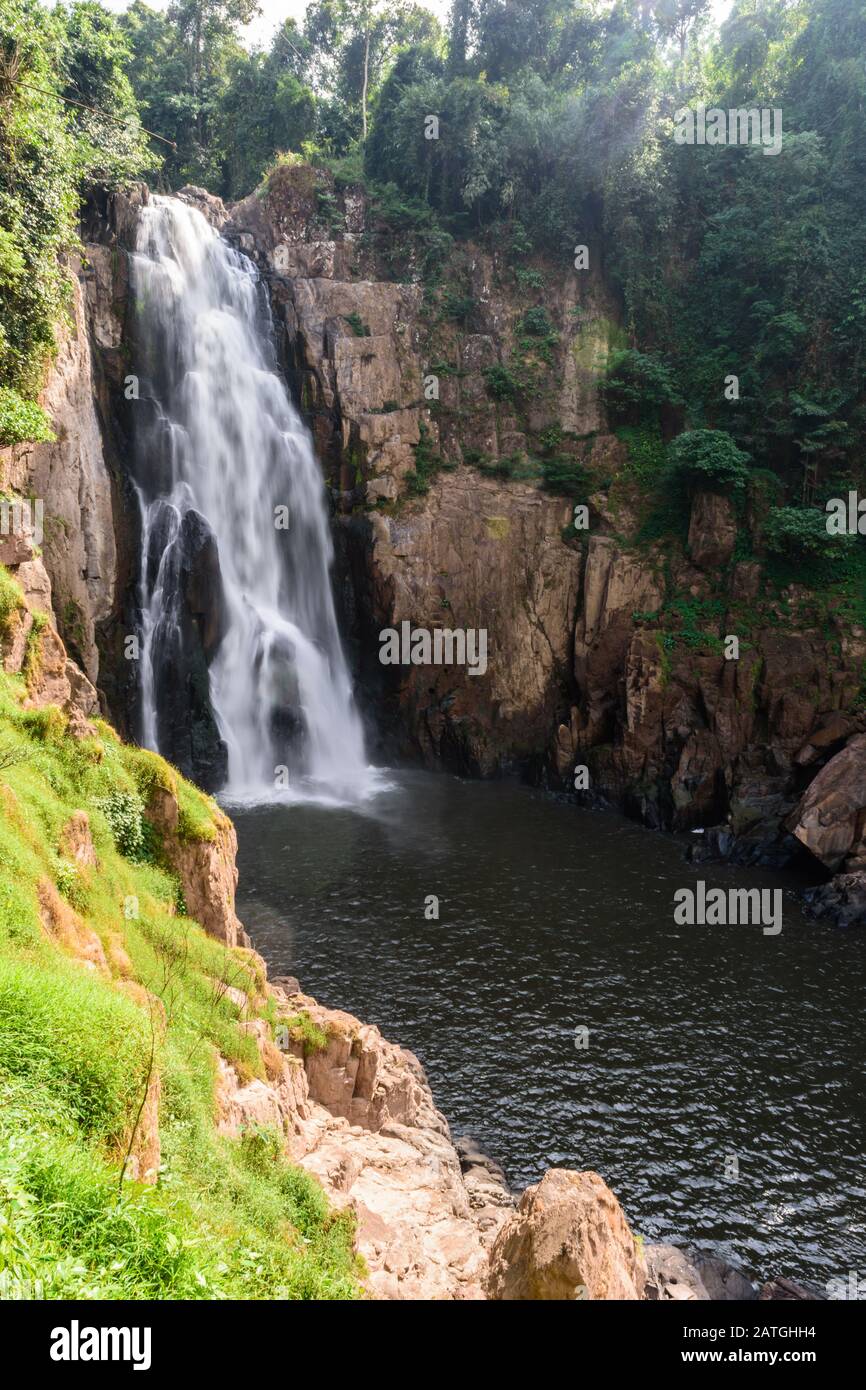 Haew Narok Waterfall at Khao Yai National park, Nakhon Nayok  province, Thailand. Stock Photo