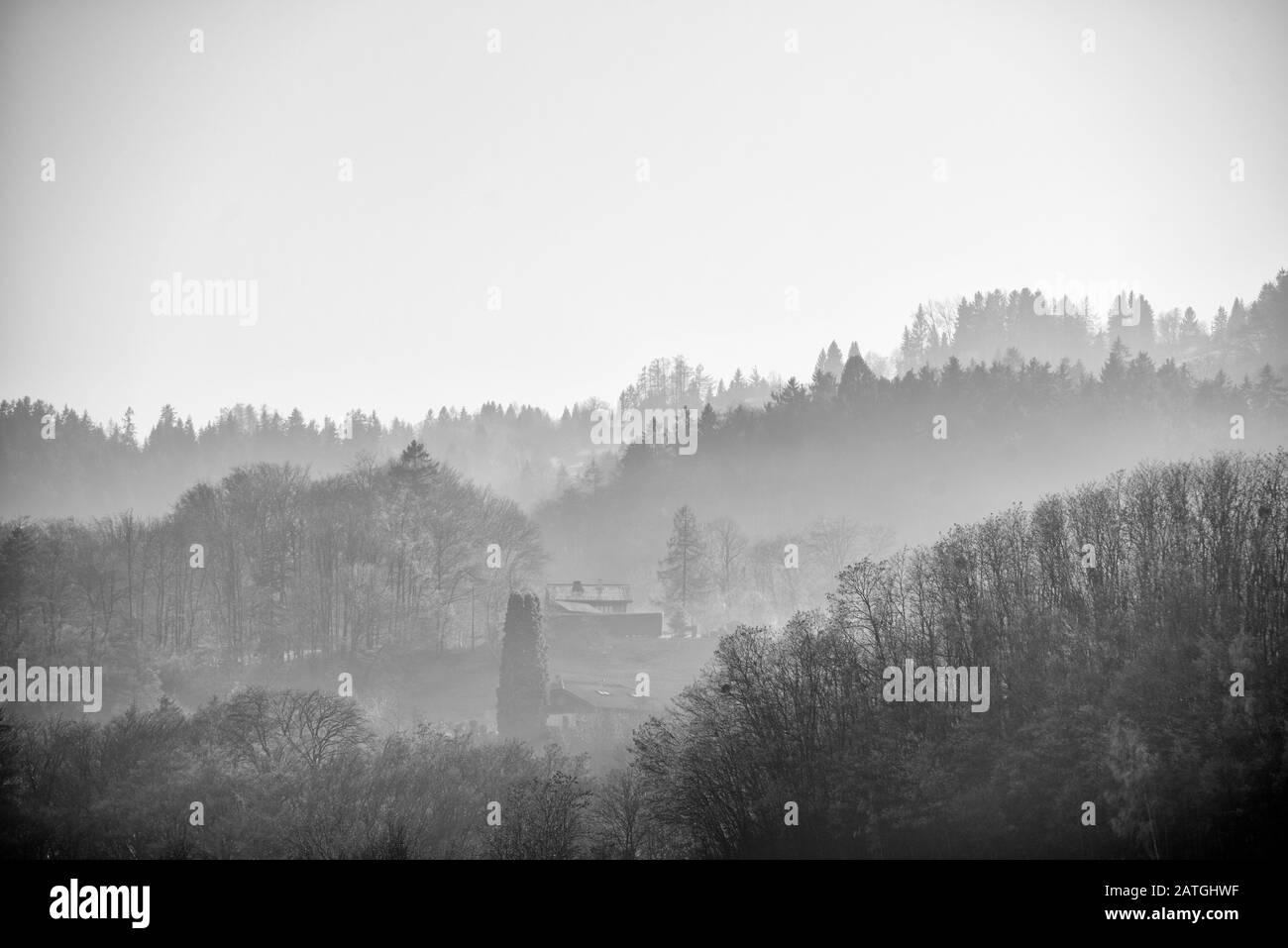 France, Haute-Savoie (74), Passy, Alps,fog Stock Photo