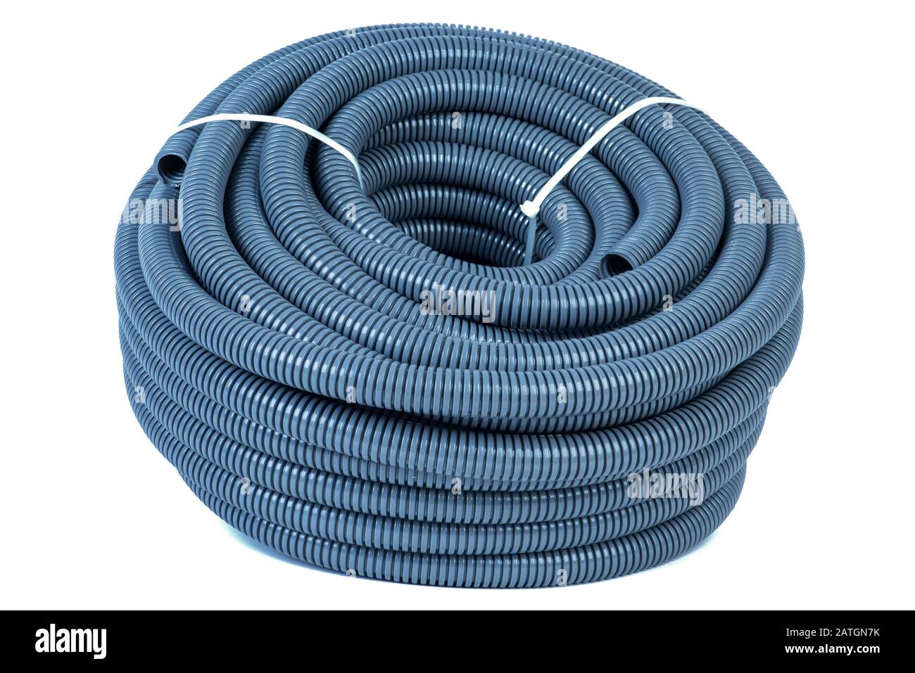 Roll of PVC Flexible Electrical Conduit Isolated on White Background Stock Photo Alamy