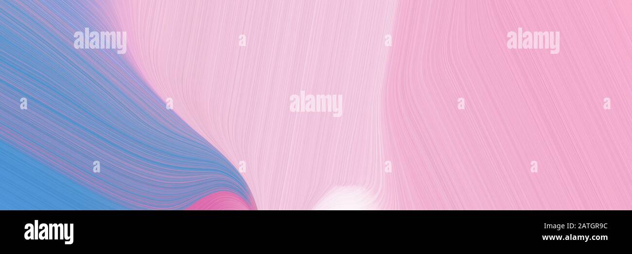 Banner Background Graphic With Pink Corn Flower Blue And Light
