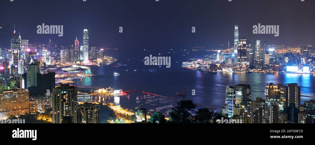 Hong Kong view point sunset on the Braemar Hill Peak Stock Photo - Alamy